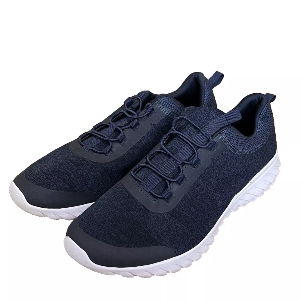 Athletic Works Memory Foam Men Sneaker Shoes Blue Slip-On Size 13